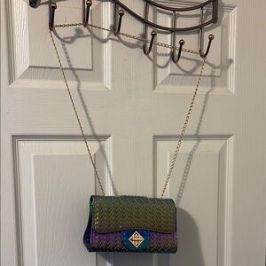 Iridescent Chain Shoulder Bag